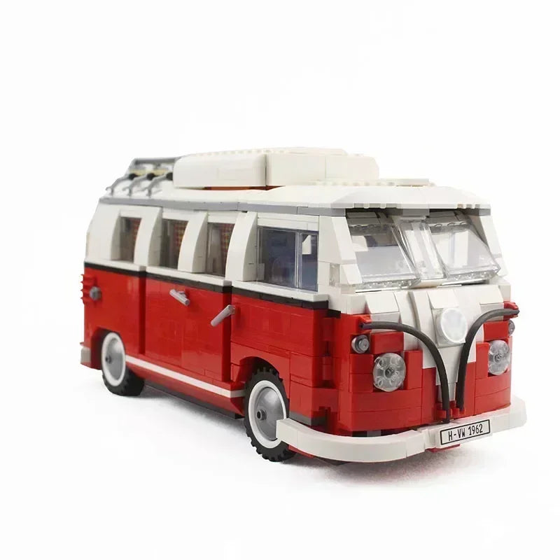 1354pcst1 campista tijolos van carro bluding blocos idéias de alta tecnologia ônibus compatível 10220 brinquedos para o presente de aniversário do miúdo