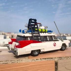 Moc compatível 21108 ghost busters Ecto-1 filme blocos de construção do carro diy brinquedos modelo montagem para crianças meninos meninas presentes