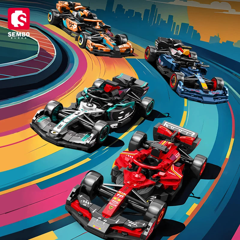 Sembo bloco bk8 cidade carro esportivo modelo de corrida montagem bloco de construção tecnologia supercar veículo tijolos brinquedos meninos presentes aniversário