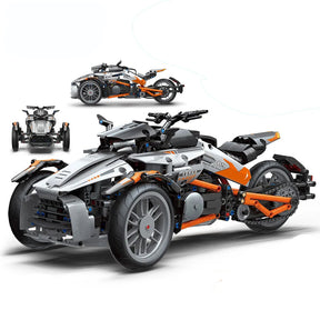 1228 pçs cidade técnica app locomotiva de controle remoto motocicleta bloco construção moc moto tijolos modelo menino brinquedo para crianças presentes