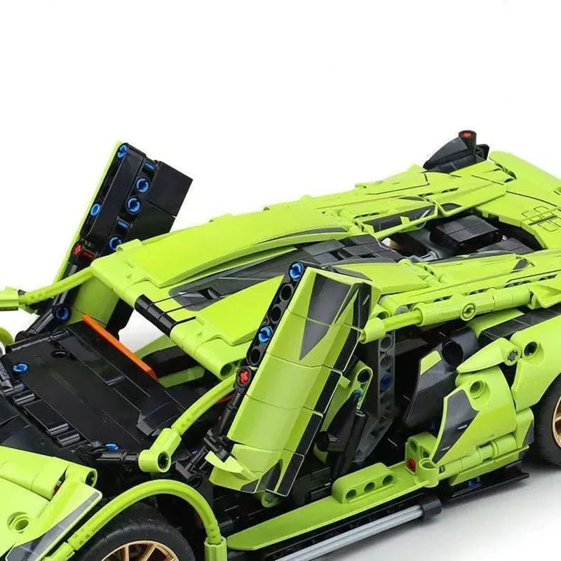 1280 pçs técnico 1:14 sian lambo super esportes blocos de construção carro moc cidade velocidade veículo montar tijolos brinquedos para crianças meninos