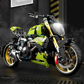 High Tech Rapid Racing Moto Locomotiva Building Block para Boy, Moc Modular Brick Model, Motocicleta City Sports Toy, presente para Boy, 1:5, T4021