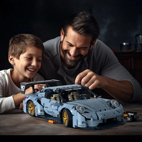 Modelo de carro esportivo de corrida técnico blocos de construção técnica adultos 1:14 diy supercar tijolo quebra-cabeça brinquedos criança adulto presente (1200 + grânulo)