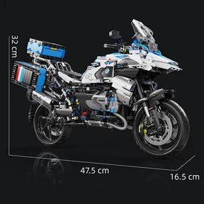 Alta tecnologia 1:5 motocicleta cidade esportes corrida rápida moto locomotiva moc modular tijolo modelo bloco de construção menino presente brinquedo t4022