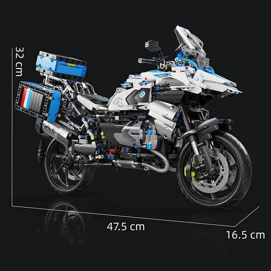 Alta tecnologia 1:5 motocicleta cidade esportes corrida rápida moto locomotiva moc modular tijolo modelo bloco de construção menino presente brinquedo t4022