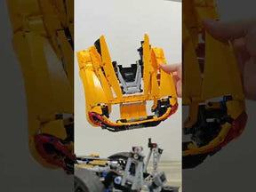 Supercarro Pista Laranja Edição Colecionador 3893 Peças Blocos De Montar Grande | Blockmania